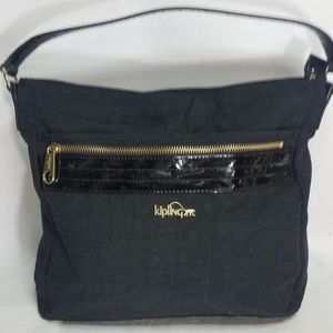 Kipling Nylon Patent leather bag